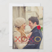 ハッピー ハート フラット カード 5x7 (正面)