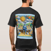 ハッピー バチェラーパーティーの瞬間 Tシャツ (裏面)