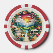 ハッピー バチェラーパーティー ポーカーチップ (正面)