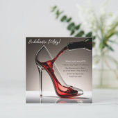 ハッピー・バチェロレッテ・ヒールとワイン 招待状 (スタンド正面)