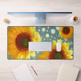 ハッピー・バブリー・ヒマワリ デスクマット