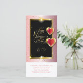 ハッピー・バレンタインディー ラブリー エレガント クラシック シーズンカード (スタンド正面)