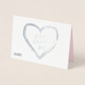 ハッピー・バレンタインディー ラブリー エレガント クラシック 箔カード (正面)