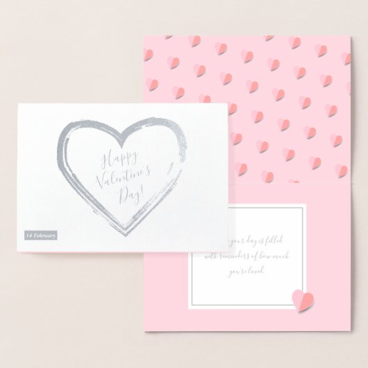 ハッピー・バレンタインディー ラブリー エレガント クラシック 箔カード (ディスプレー)