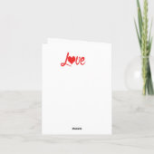 ハッピー・バレンタインデー カード (裏面)