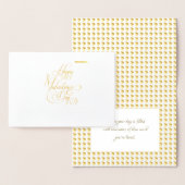 ハッピー・バレンタインデー ラブリー エレガント ラグジュアリー ゴールド 箔カード (ディスプレー)