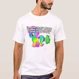 ハッピー・バレンタイン あなたは宇宙ユニコーン Tシャツ
