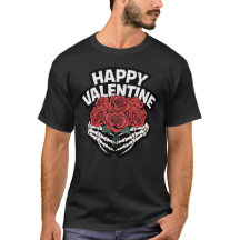 ハッピー バレンタイン スケルバラ Tシャツ