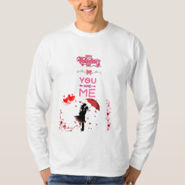 ハッピー バレンタイン ディー – ユー アンド ミー ロマンティック ラブ Tシャツ