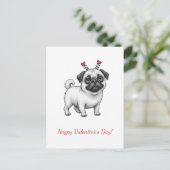 ハッピー・バレンタイン・デー! バレンタインカードです。 シーズンポストカード (スタンド正面)