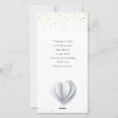 ハッピー・バレンタイン・デー ラブリー エレガント クラシック シーズンカード (裏面)