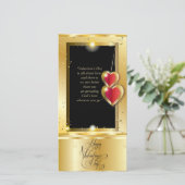 ハッピー・バレンタイン・デー ラブリー エレガント クラシック シーズンカード (スタンド正面)