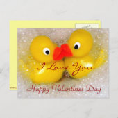 ハッピー・バレンタイン・デー、愛してるよ ポストカード (正面/裏面)