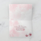 ハッピー・バレンタイン・デー（最初のバレンタインデーのお祝いカード） カード (内部)