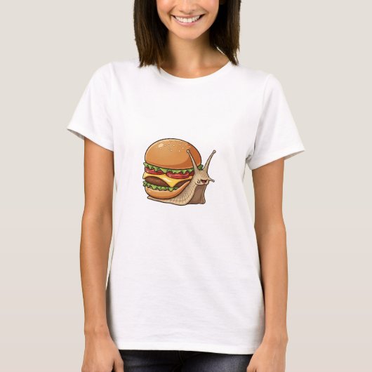 ハッピー・バーガー・カタツムリ Tシャツ (正面)