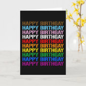 ハッピー・バースゲイ カード (黄色い花)