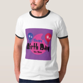 ハッピー・バースデー - カラフルなお祝いパーティーデザイン Tシャツ