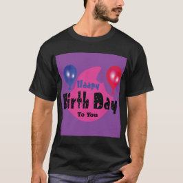 ハッピー・バースデー - カラフルなお祝いパーティーデザイン Tシャツ