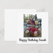 ハッピー・バースデー サラ 案内状 (正面/裏面)