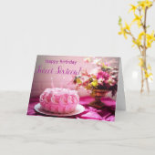 ハッピー バースデー スイート16 16歳の誕生日カード カード (黄色い花)