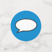 ハッピー・バースデー スピーチ バブル ファン レトロ コミック ブック コンフェッティ (スモール正面)