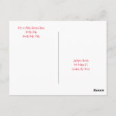 ハッピー・バースデー・メリー・クリスマス・ポストカード ポストカード (裏面)