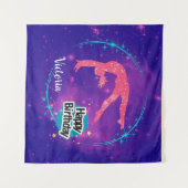 ハッピー バースデー 体操 ギャラクシー タンブリング タペストリー (正面(横))