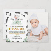 ハッピー バースデー 写真 ありがとう カード (正面)