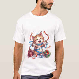 ハッピー・バースデー・子猫のお祝い✨🎉 Tシャツ