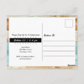 ハッピー バースデー 牛 水彩 1歳 ポストカード (裏面)