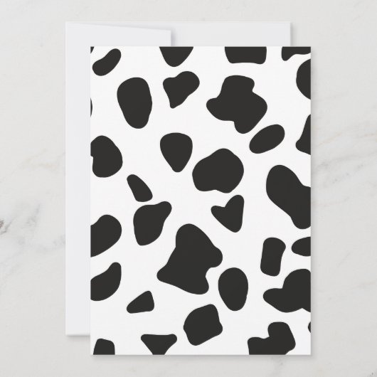 ハッピー バースデー 私はカウガール 1歳の誕生日パーティー 招待状 (裏面)