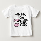 ハッピー バースデー 私は1歳の女の子 Tシャツ (正面)