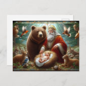 ハッピー・バースデー 赤ちゃんジーザス ポストカード (正面/裏面)