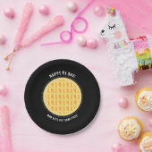 ハッピー・パイ・デイ | 100桁以上ラティスApple Pie Black ペーパープレート (パーティー)