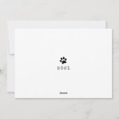 ハッピー・パウリデイズ ドッグ フォト モダン ホワイト クリスマス (裏面)