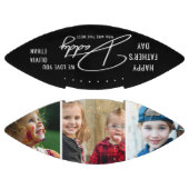 ハッピー·パザーズ·デイ3フォトコラージュパーソナライズされた アメリカンフットボール (パネル)