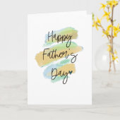 ハッピー·パザーズ·デイ·イエロー·ウォーターカラー·カード  カード (黄色い花)