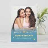 ハッピー・パスソーバー。カスタムフラットフォトカード カード (スタンド正面)