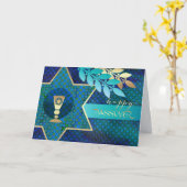 ハッピー・パスソーバー。デービッドとキッドシュ杯のスター カード (黄色い花)