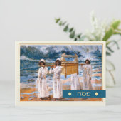 ハッピー・パスソーバー。ファインアート通過応答カード カード (スタンド正面)