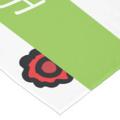 ハッピー·パスソーバー，フローラ·ユダヤス·ホリデー·パスソーバー ショートテーブルランナー (コーナー)