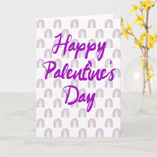 ハッピー・パランティーンズデー カード (黄色い花)