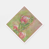 ハッピー パーティー セレブレーション 砂漠の花 スタンダードランチョンナプキン (角)