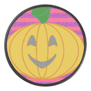 ハッピー・ビッグ・モダン・オレンジ・パンプキン・ハロウィン アイスホッケーパック