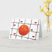 ハッピー ピックルボール バレンタインデー カード (黄色い花)