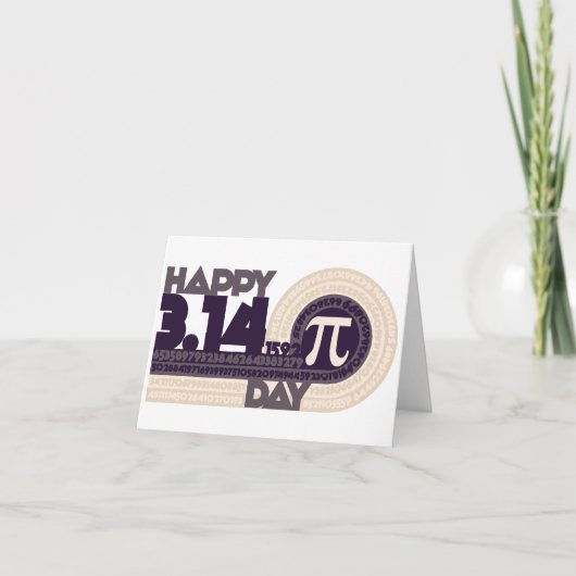 ハッピー·ピ·デー カード (正面)