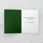 ハッピー・ファザーズ・デイゴルフ・グリーティング・カード カード (内部)