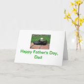 ハッピー・ファザーズ・デイチワワ・カード カード (黄色い花)