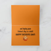 ハッピー・ファザーズ・デイ・ウィズ・バスケット・ボール カード (内部)