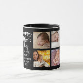 ハッピー·ファザーズ·デイ·ダディ素晴らし8フォト·ブラック マグカップ (中央)